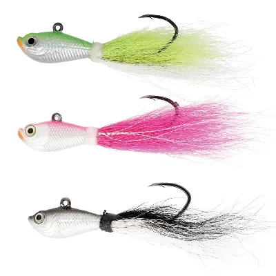 White And Chartreuse Bucktail Jig