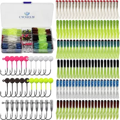 Mini Jigs With Soft Plastic Grubs