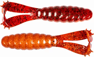 Bright Orange Soft Plastic Grub