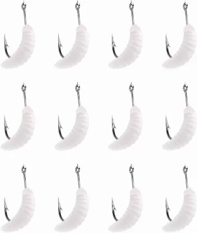 Rubber Grub Lure In Chartreuse
