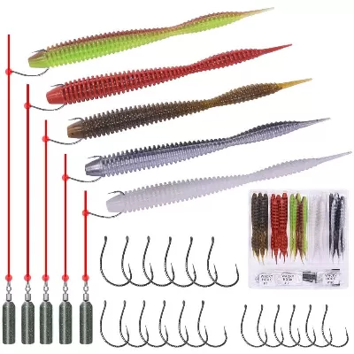 Artificial Worms On Drop Shot Rigs