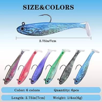 Walleye Specific Wobbling Paddle Tail