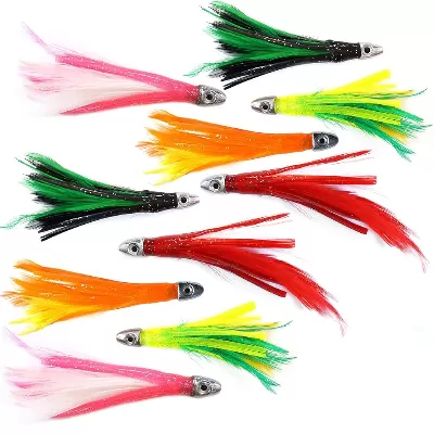 Mini Jigs With Marabou Skirts