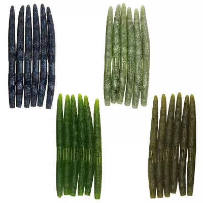 Green Pumpkin Texas Rig Soft Plastic Worm