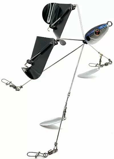 Buzzbait With Silver Blades