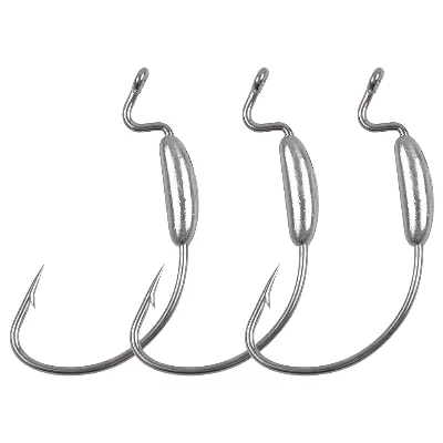 Soft Plastic Worm On Weighted Hook