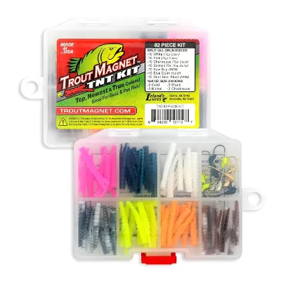 Rainbow-colored Soft Plastic Grub