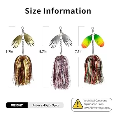 Spinnerbait With Dual Blades