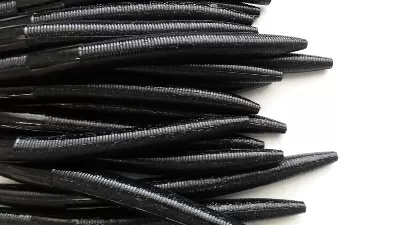 Black Soft Plastic Worm