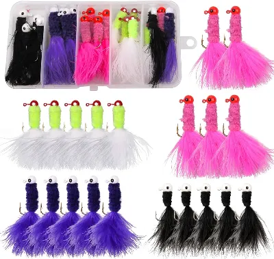 Tiny Jigs With Marabou Tails